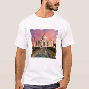 Camiseta Monumentos Visão Colorida do Taj Mahal