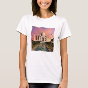 Camiseta Monumentos   Visão Colorida do Taj Mahal