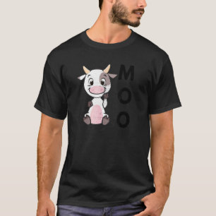 Camiseta Moo Baby Cow Country Life Farmer Fazenda Animal