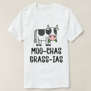 Camiseta Moo-chas Grass-ias, Muchas Gracias presentes Bezer