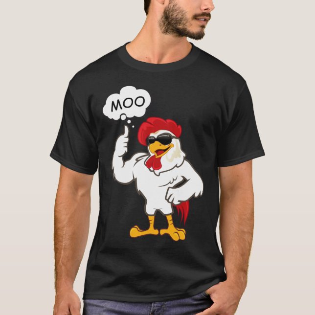 Camiseta MOO  CowChicken Moo  Chicken  Farm Animals (Frente)
