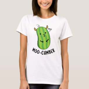 Camiseta Moo-cumber Funny Veggie Cucumber Pun