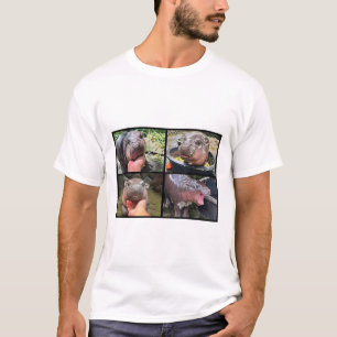 Camiseta Moo Deng Bouncy Pig O Bebê Bonito Hippo