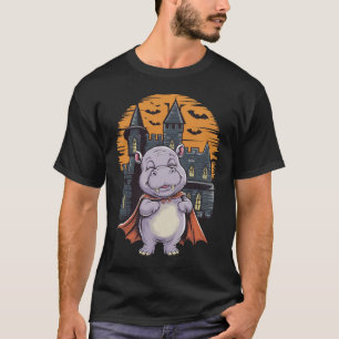 Camiseta Moo Deng celebra o Dia das Bruxas