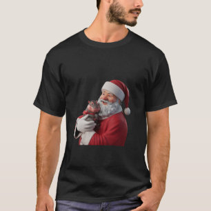 Camiseta Moo Deng e Papai Noel se reúnem para salvar o Nata