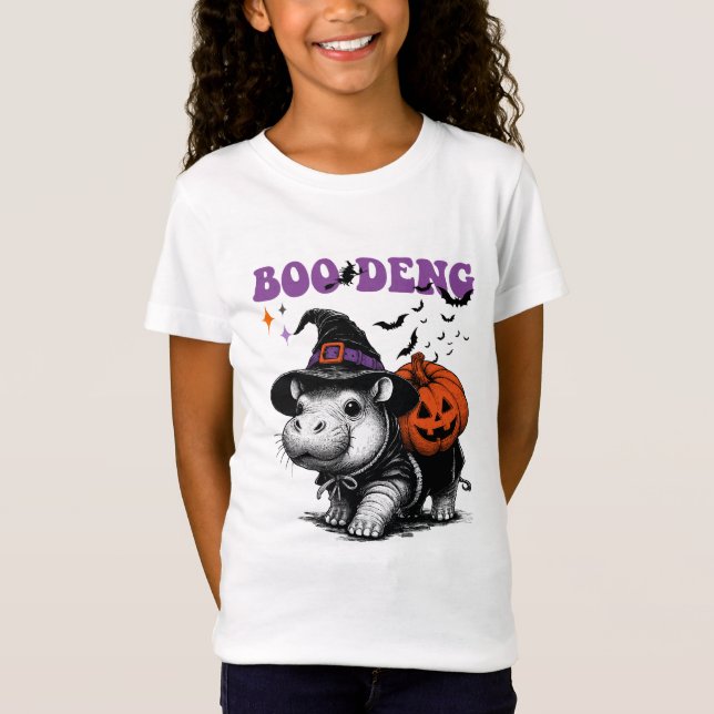 Camiseta Moo Deng Halloween (Frente)