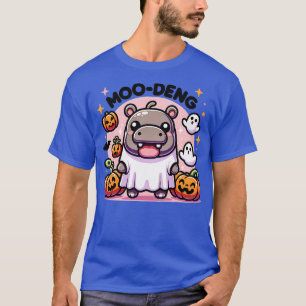 Camiseta Moo Deng Halloween Modo Spooky