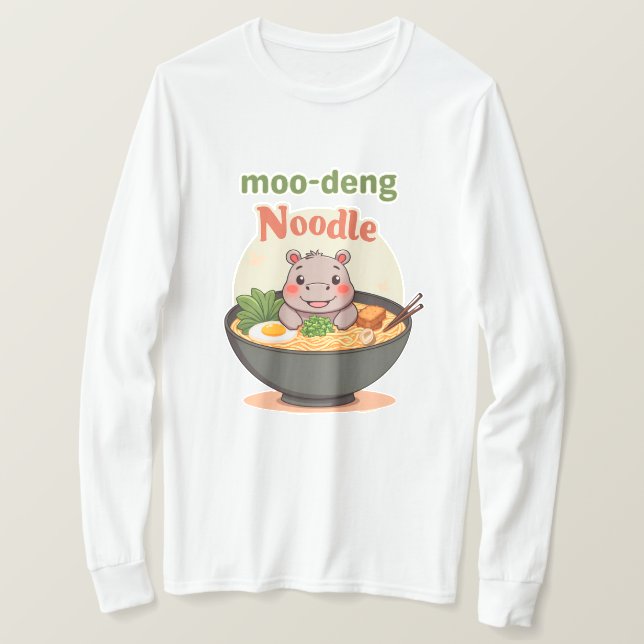 Camiseta moo deng T-Shirt (Frente do Design)
