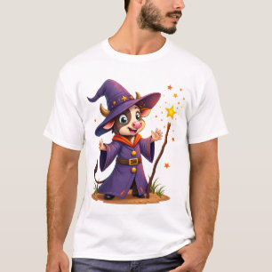 Camiseta Moo-Gician o Feiticeiro Vaca