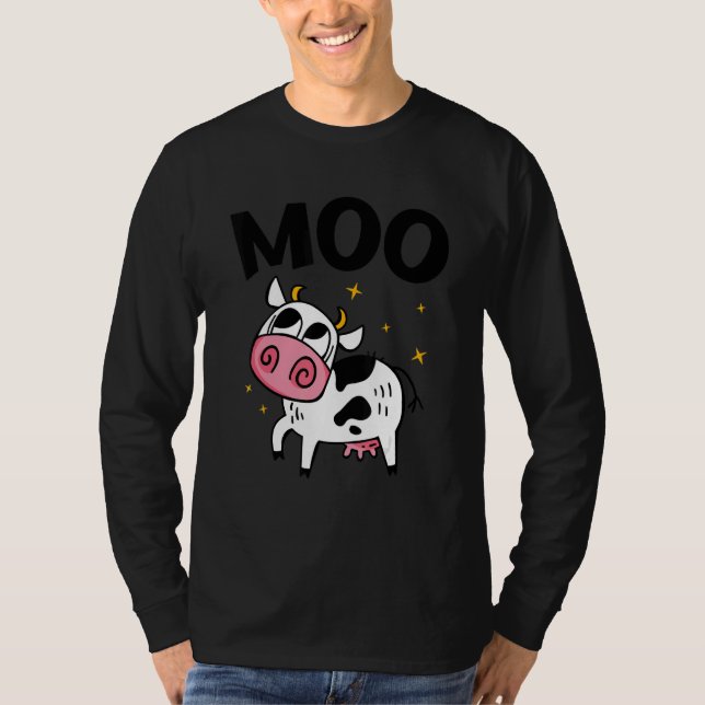Camiseta Moo Graphic Agriculture Agriculteur Farmer Tractor (Frente)