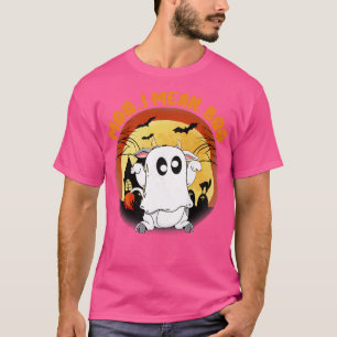 Camiseta Moo I quer dizer Boo Ghost Cow Pumpkin Moon Hallow