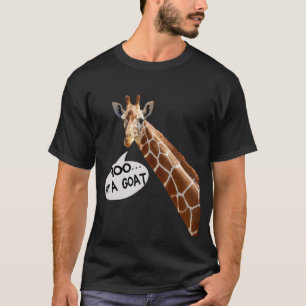 Camiseta Moo I'm A Goat Giraffe men mulheres crianças que a