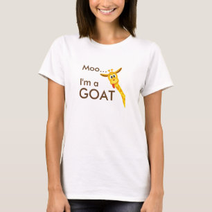 Camiseta MOO… Im uma cabra… T-shirt do girafa