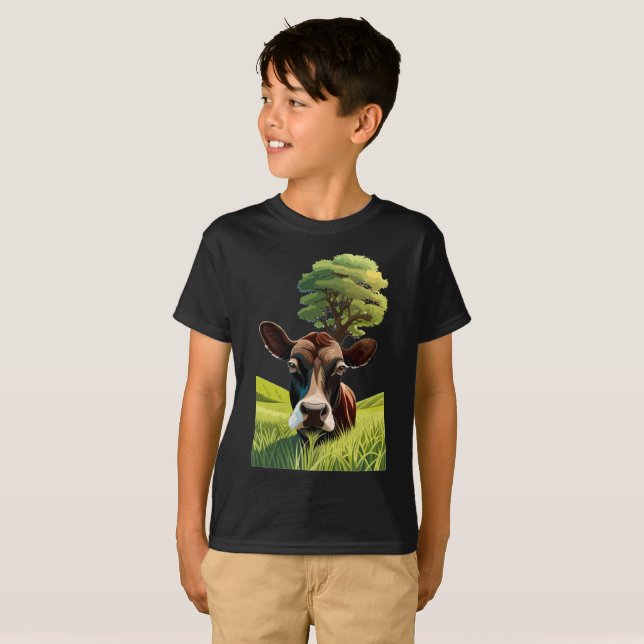 Camiseta Moo-ning para uma Massagem (Frente Completa)