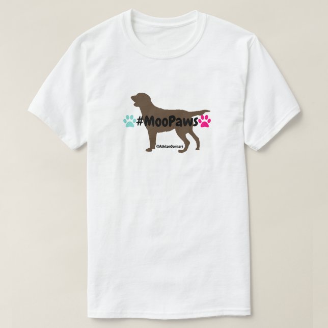 Camiseta Moo Paws (Frente do Design)