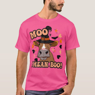 Camiseta Moo quero dizer duas bonitas vacas do Halloween We