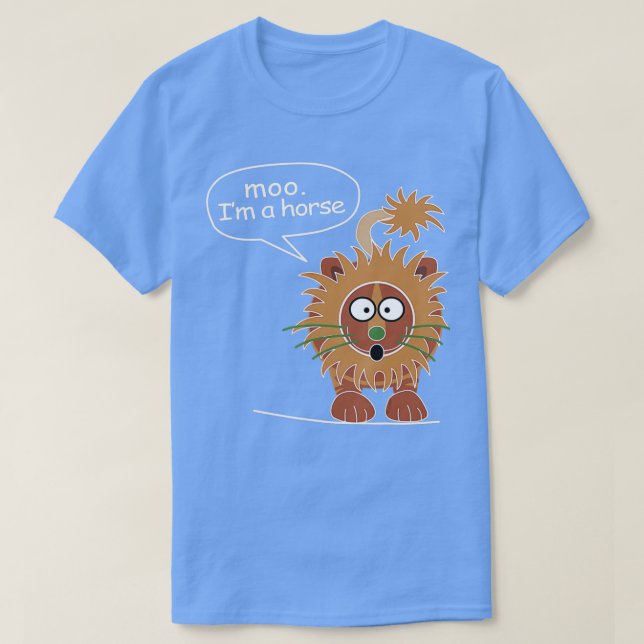 Camiseta Moo, sou um cavalo (Frente do Design)