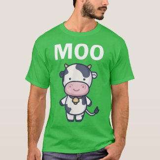 Camiseta Moo Vaca Farmante Engraçado Vaca Para Adultos Cria