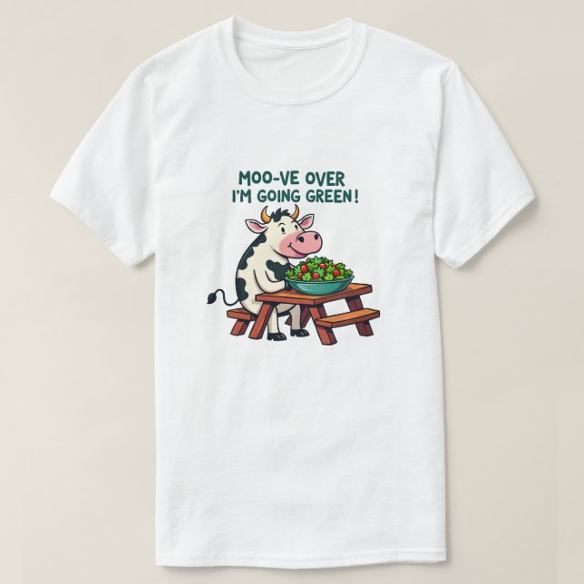Camiseta Moo-ve, estou indo verde! (Frente do Design)