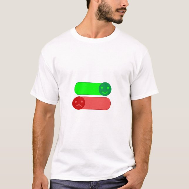 Camiseta Mood Switch T-Shirt de Homens Emoji (Frente)