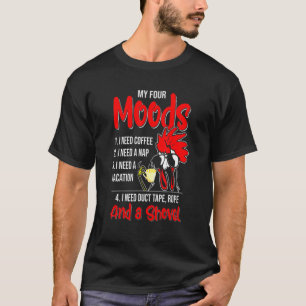 Camiseta Moods I Need Coffee Chicken Farmer