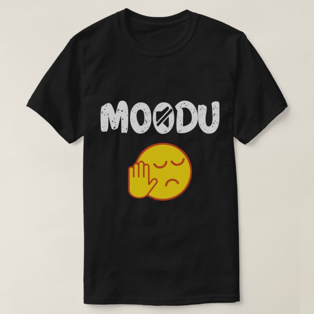 Camiseta Moodu Tamil Shututututup citação engraçada (Frente do Design)