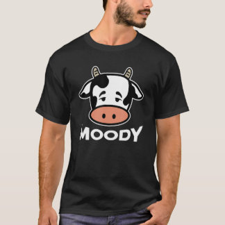 Camiseta Moody Cow Cattle Farm Animal