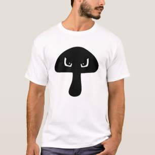Camiseta Moody Mad Mushroom Face Silhouket