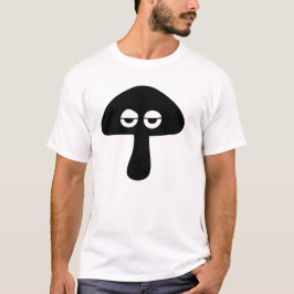 Camiseta Moody Mushroom Face Silhouette