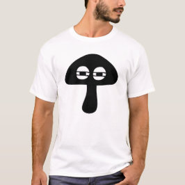 Camiseta Moody Mushroom Face Silhout Não Engraçado