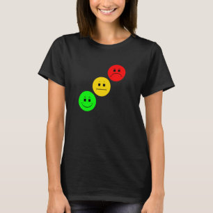 Camiseta Moody Stoplight Diagonal Stop Light Faces Traffic