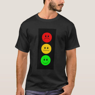 Camiseta Moody Stoplight Traffic Signal Enfrenta Engraçado