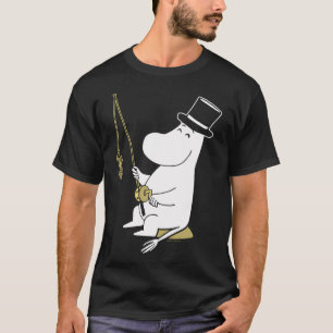 Camiseta Moomin Moominpappa Pescaria Areia Contorno