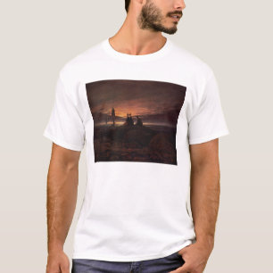 Camiseta Moon a aumentação sobre o mar, 1822 (o óleo em