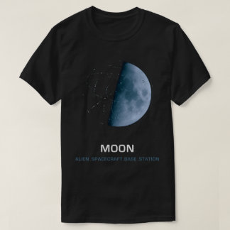 Camiseta Moon Alien Spacecraft (blue moon)