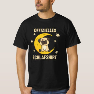 Camiseta Moon Animal Pug Sleep Oficial Shirt Cães Stars