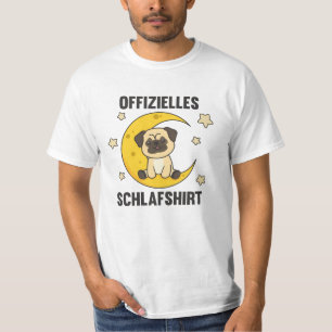 Camiseta Moon Animal Pug Sleep Oficial Shirt Cães Stars