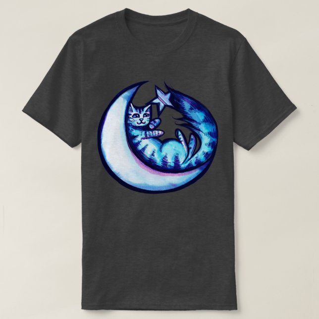 Camiseta Moon Cat2 (Frente do Design)