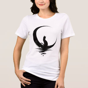 Camiseta Moon Cat – Gato Preto Witchy Celestial Gr