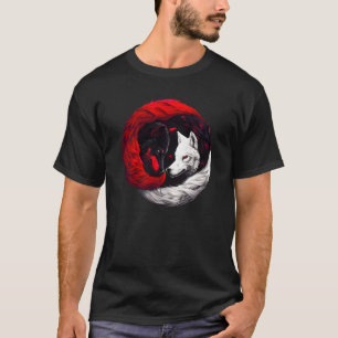 Camiseta Moon Crimson Red White Wolf