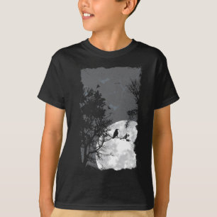 Camiseta Moon Crow Gloomy Forest Figurume Incrível Hallo