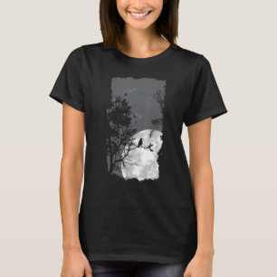 Camiseta Moon Crow Gloomy Forest Figurume Incrível Hallo