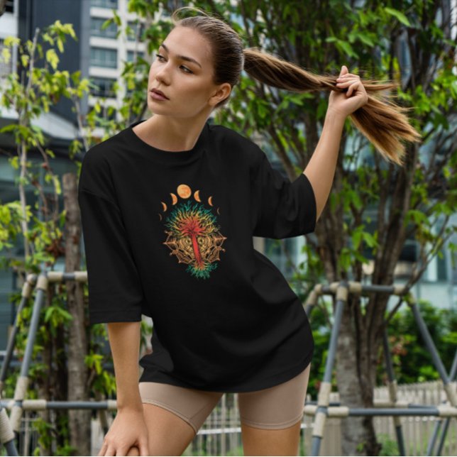 Camiseta Moon Fases Mandala Natureza (Criador carregado)