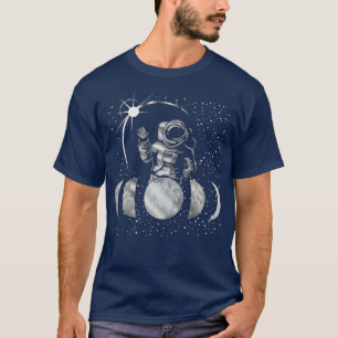 Camiseta Moon Phases Astronaut Men Women Alchemy Tibetan Wi