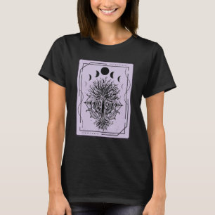 Camiseta Moon Phases Tarot Card Mystical Cards Ocultas