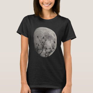 Camiseta Moon Raven Gothic Crows Silhouette