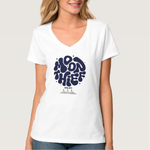 Camiseta Moon Thief Galaxy – Tipografia Bolha Retr
