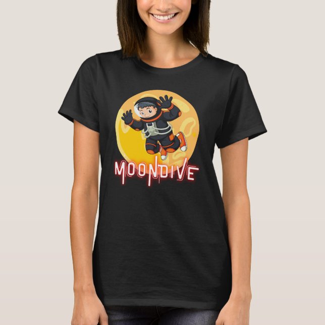 CAMISETA MOONDIVE - ASTRONAUTA ESPACIAL (Frente)