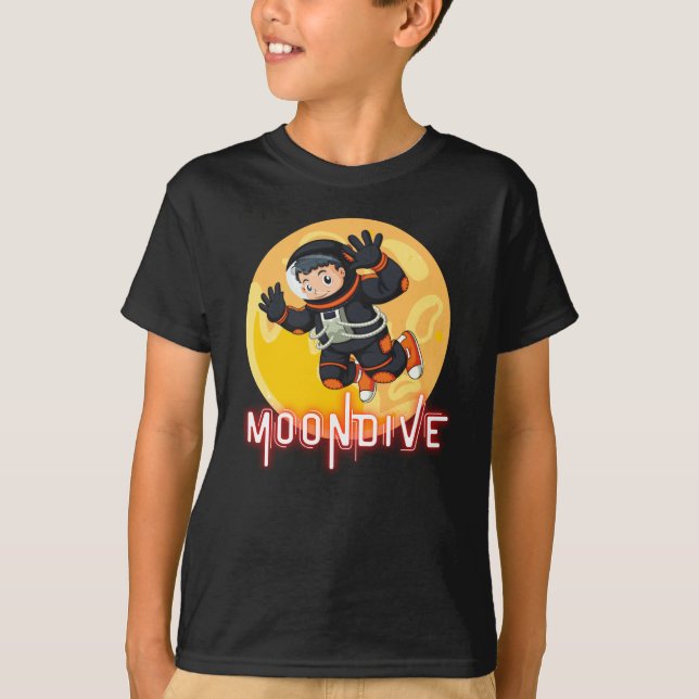CAMISETA MOONDIVE- ASTRONAUTA ESPACIAL (Frente)