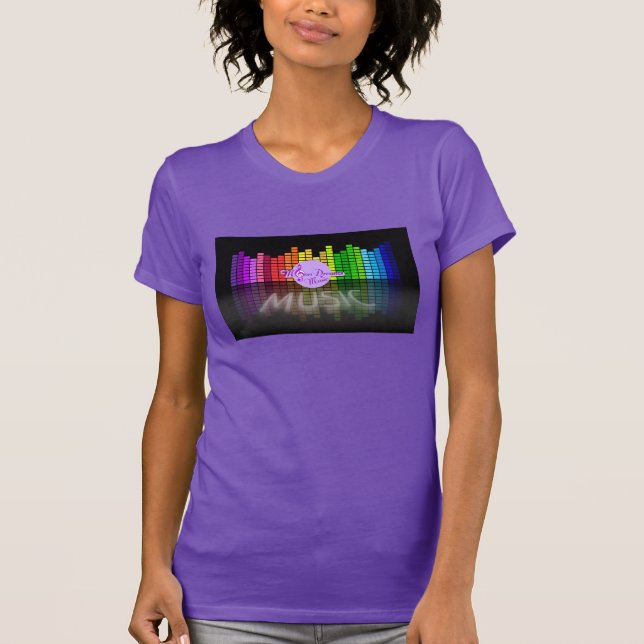 Camiseta MoonDreams Music Equalizer Purple Fine Jersey Tee (Frente)